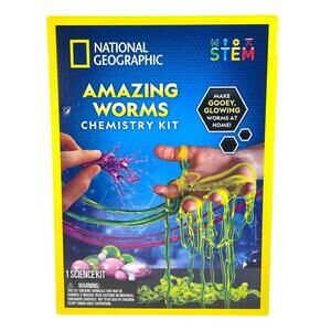 National Geographic Amazing Worms Chemistry Kit STEM Science Experiment New Seal